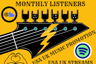spotify USA UK monthly listeners to grow streams and monthly listeners