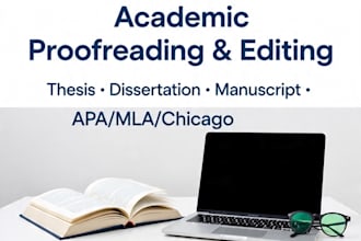 proofread your manuscript with apa mla chicago formatting