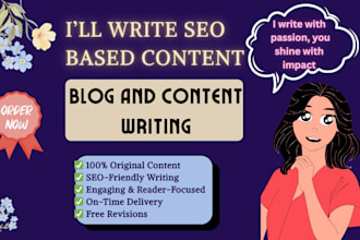 write SEO blog posts and articles with human written content