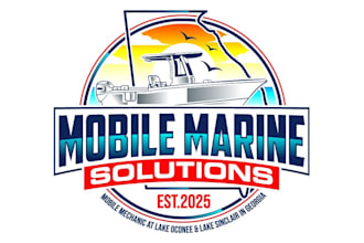 make your in a creation marine logo in 24 hours