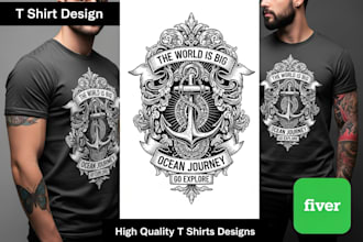 do trendy custom tshirt design, typography fashion tshirt design, within 24hrs