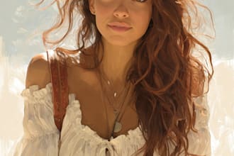 draw oil painting, digital oil painting