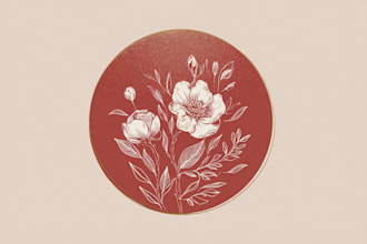 design hand drawn boho and minimalist botanical feminine
