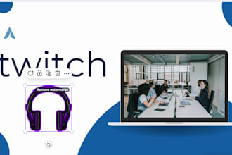design professional twitch overlays, panels alerts