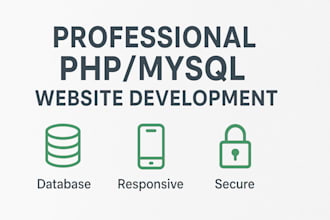 make an PHP and mysql websites