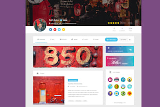 create dating, social network website with wordpress theme