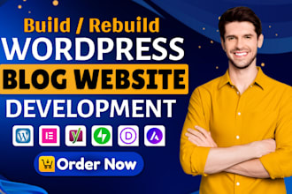 design or redesign modern wordpress website or wordpress blog with elementor