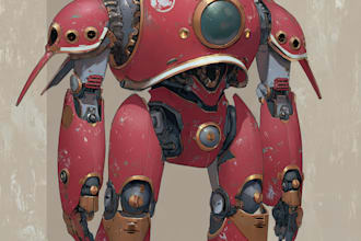 make good mecha and anime in very detail concept