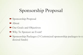 do sponsorship proposal and sponsorship letter