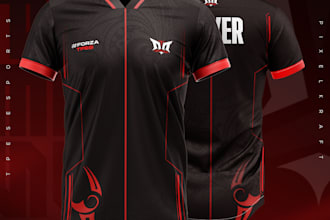 create professional esports jersey