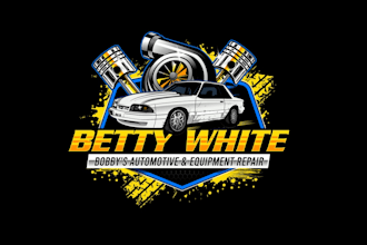 create graceful and fantastic automotive repair logo design