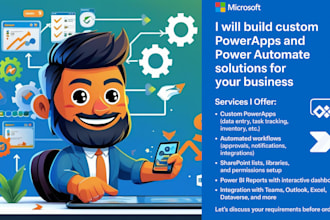build custom powerapps and power automate solutions for your business