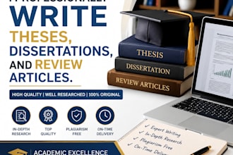 professionally write theses, dissertations, and review articles