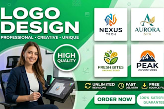 professional graphic designer logo branding  social media