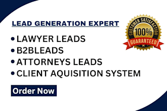 generate verified lawyers leads, attorneys leads and client acquisition