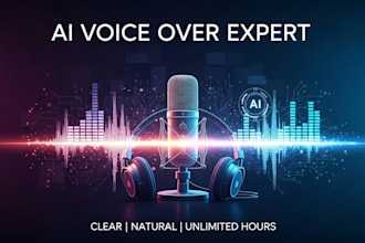 create male and female high quality, human like, natural realistic ai voice over
