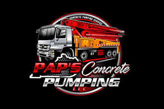 create high quality and beautiful concrete logo design