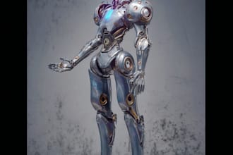 create your robot character for your sci fi themed projects