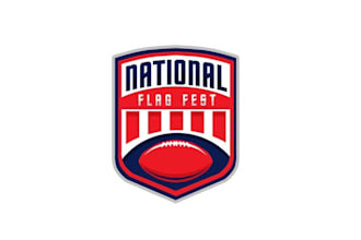 design awesome national flag football logo
