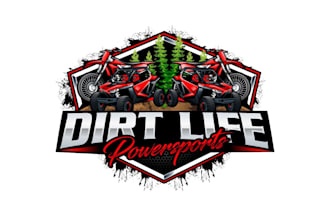 create awesome and gorgeous dirt bike logo design