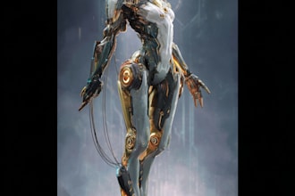 create your sci fi character, mecha character, robot etc