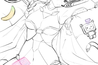 do anime sfw and nsfw sketch