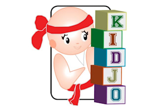 design entertaining and safe children center logo