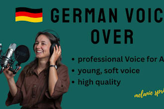 record a female german voice over