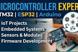do stm32, esp32, arduino programming and embedded systems projects