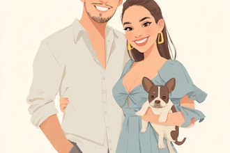 create a couple portrait