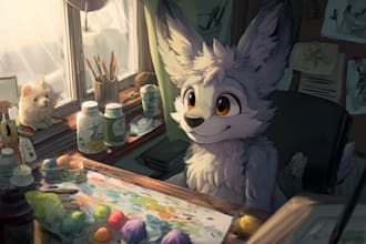 furry art, anthro, fursona furry character, nsfw for you