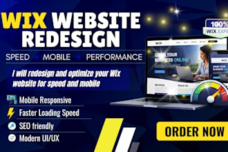 redesign and optimize your wix website for speed and mobile