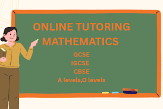 tutor you online gcse,igcse, a ,o levels, cbse,mathematics