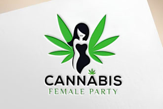 do unique weed marijuana cannabis mascot logo design