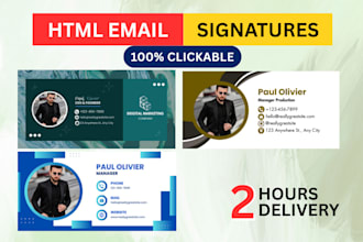 design basic email signatures for gmail, outlook and apple mail