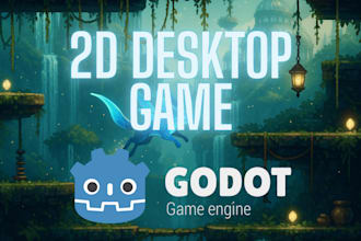 create a custom 2d godot desktop and pc game