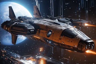 make custom spaceship sci fi steampunk nft
