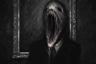 draw dark art and monsters