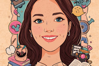 draw you cute disney portrait for streamer, bookwrite