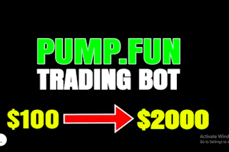 build trading volume bot, pump fun bot, bundle bot, telegram bot on evm solana