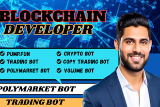 be solana developer for polymarket bot, pumpfun bot, volume bot