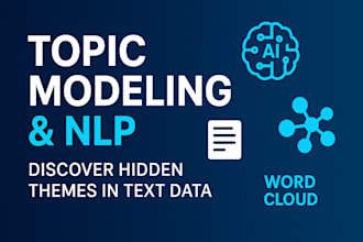 perform topic modeling and sentiment analysis