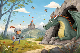 design children story book, book illustration, watercolor picture book