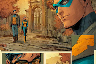 do superhero comic page