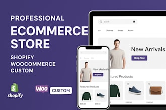 develop a responsive ecommerce website