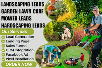 generate landscaping leads garden lawn care leads mower leads hardscaping leads