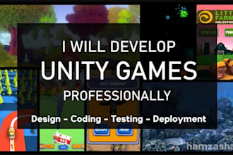 do mobile game development for 2d and 3d games in  video games or unreal engine