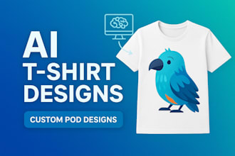 create unique  t shirt designs for your pod business
