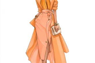 draw a digital fashion illustration