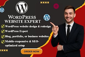design redesign or customize your wordpress site SEO and responsive design